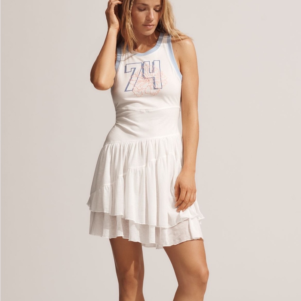 Anthropologie Daily Practice Varsity Sleeveless Midi Tank Dress NWT